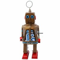 Roboter - Space Robot - braun - Blechroboter