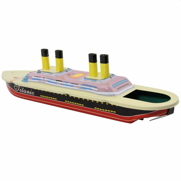 Kerzenboot TUG U.S.A Pop Pop Boat Schlepper Blech Blechspielzeug 6398765