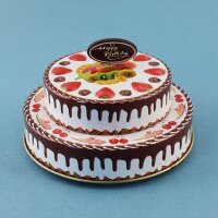 Blechspielzeug - Geburtstagstorte aus Blech - mit Kerzen und Melodie