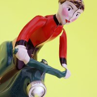 Tin toy - collectable toys - Scooter Girl - green