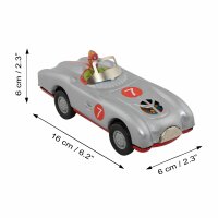 Tin toy - collectable toys - Racer - grey