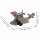 Blechspielzeug - Flugzeug mit Doppelpropeller - Blechflugzeug