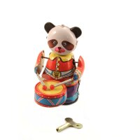 Blechspielzeug - Pandabär mit Trommel aus Blech -...