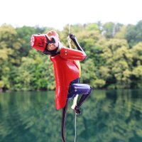 Tin toy climbing figure monkey Curt the climbing monkey on a string tin monkey