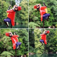 Tin toy climbing figure monkey Curt the climbing monkey on a string tin monkey