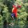 Tin toy climbing figure monkey Curt the climbing monkey on a string tin monkey