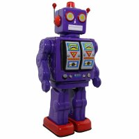 Roboter - Electron Robot - lila - Blechroboter