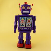 Roboter - Electron Robot - lila - Blechroboter