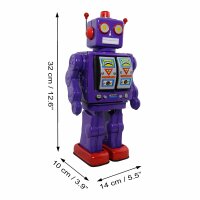 Roboter - Electron Robot - lila - Blechroboter