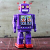 Roboter - Electron Robot - lila - Blechroboter