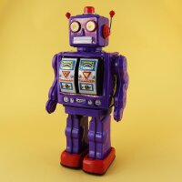Roboter - Electron Robot - lila - Blechroboter