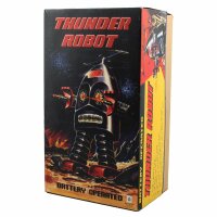 Robot - Tin Toy Robot - Thunder Robot - silver