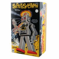 Robot - Tin Toy Robot - Smoking Spaceman Robot - green