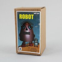 Roboter - Robot Ei - rot - bordeaux - Blechroboter