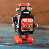 Roboter - Black Robot - schwarzer Blechroboter