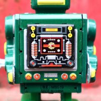 Robot - Tin Toy Robot - Green Robot