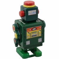 Roboter - Green Robot - grüner Blechroboter