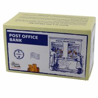 Haus Spardose - Postamt - Blechspielzeug - Blechspardose