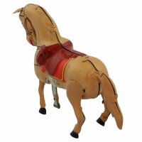 Blechspielzeug - Pferd aus Blech - braun-hellbraun -...