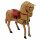 Blechspielzeug - Pferd aus Blech - braun-hellbraun - Blechpferd