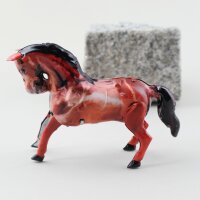 Blechspielzeug - Pferd aus Blech - braun - Blechpferd
