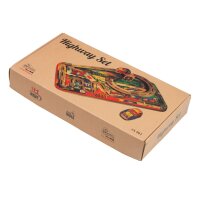 Blechspielzeug - Spielbahn mit Autos - Highway Set - inklusive Blechautos