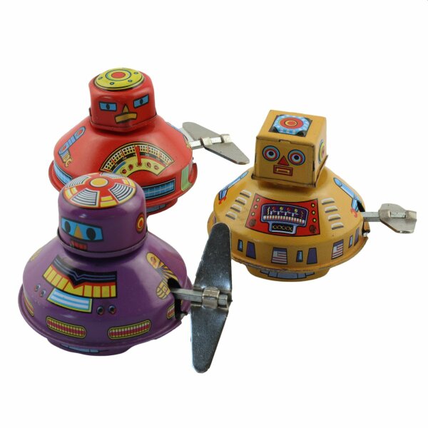 Blechspielzeug ° Space Robot 3er Pack ° Blechroboter 