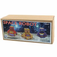 Blechspielzeug - Space Robot 3er Pack - Blechroboter