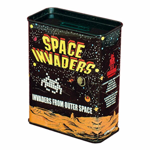 Blechspardose - Space Invaders - Invaders from outer space - Spardose aus Blech